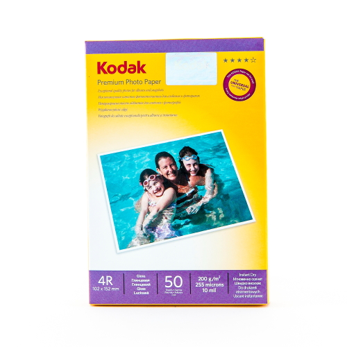 Фотобумага 4R (10,2х15,2) глянцевая 200г/м 50л. Kodak