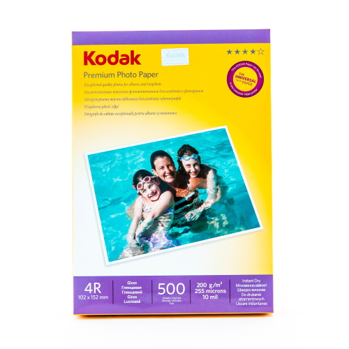 Фотобумага 4R (10,2х15,2) глянцевая 200г/м 500л. Kodak