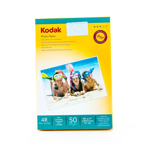 Фотобумага 4R (10,2х15,2) глянцевая 180г/м 50л. Kodak